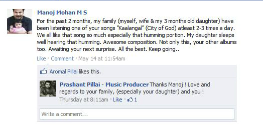 An image with caption: Screenshot from Prashant Pillai’s Facebook Post Comment section